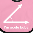 thumbnail image 4 of Inktastic Acute-baby-white Boys or Girls Baby Bib, 4 of 4