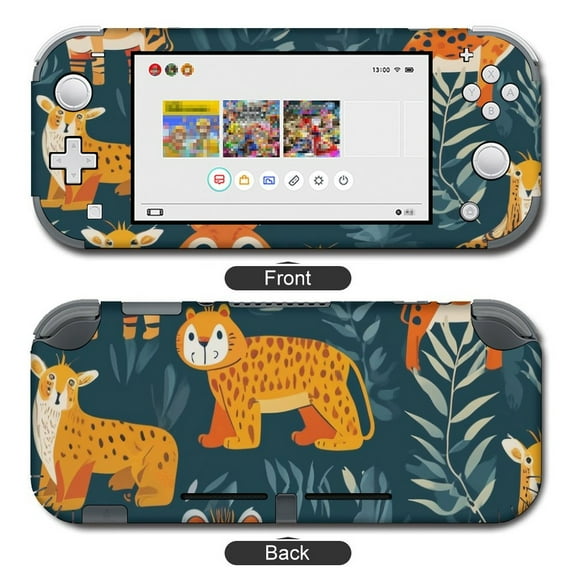 POBUDS Switch Skin | Sticker Wrap Vinyl Decal | Set Compatible with Nintendo Switch ( Switch Lite, Wild Animal Pattern)