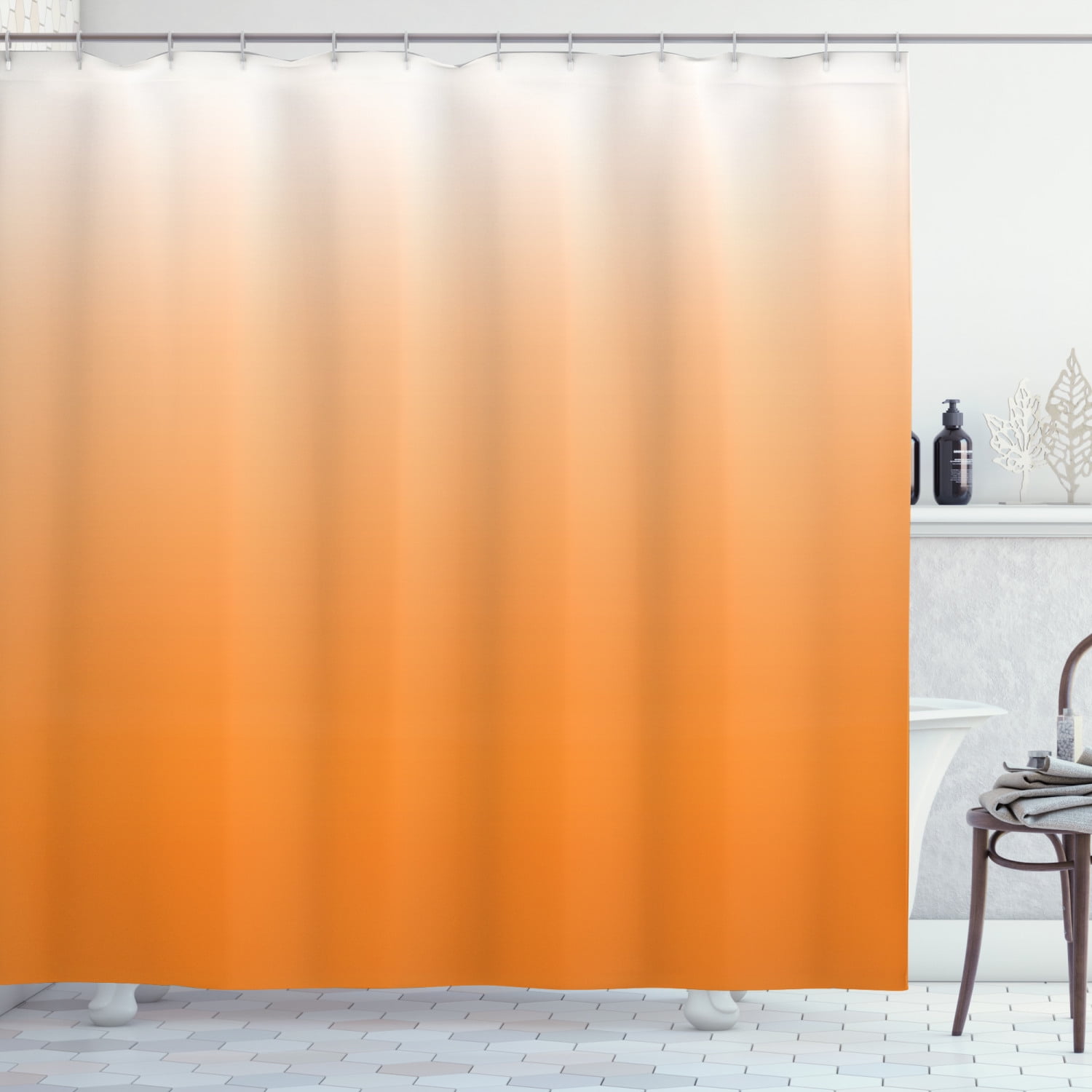 Ambesonne Bathroom Curtain Set Waterproof Non-vinyl Printed Decor 