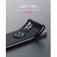 thumbnail image 5 of Funda minimalista de gel suave con soporte de anillo metálico - Alta calidad, a prueba de golpes y antideslizante - Oppo Realme Gt2 Pro, 5 of 5
