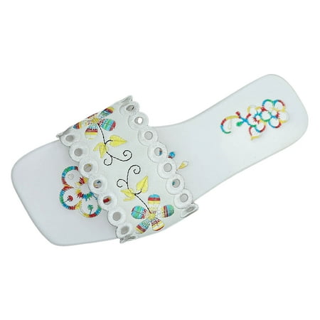 

Xboschi Womens Sandals Dressy Summer Sandals for Women 2024 Women Sandals Fashion New Pattern Cute Print Open Toe Breathable Comfortable Non Casual Shoes