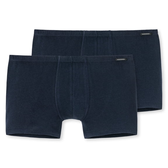 Schiesser Men Boxer Shorts Cotton Blue Xl