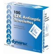 Dynarex BZK Antiseptic Towelettes 100 Each