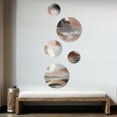 thumbnail image 3 of Designart "Captivating Circle in Rose Gold III" Modern Shapes Transitional Metal Wall Art Set of 5 Piece, 3 of 5