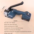 thumbnail image 2 of Semi-automatic Strapping Machine, PP PET Belt Packing Machine, Portable Wrapping Tool Hot Melting Baler, 2 of 4