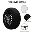 thumbnail image 2 of Honeii Cartoon Cooking Cat Print Tire Covers, Waterproof Anti-UV Sun Snow Rain Tire Covers for Trailers, RV, Camper, SUV, Truck-16 inch, 2 of 6