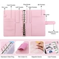 thumbnail image 6 of AGCAN 2 Pack 100 Envelopes Money Saving Challenge, Envelopes Challenge Binder for Savings Goals of $5,050, Savings Challenges Book with Envelopes & Challenge Sticker (Pink+Black), 6 of 8