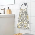 thumbnail image 5 of Yellow Floral Pattern Soft 100% Cotton Towel, High Absorbency, Single Pack, 16" x 28", 5 of 7