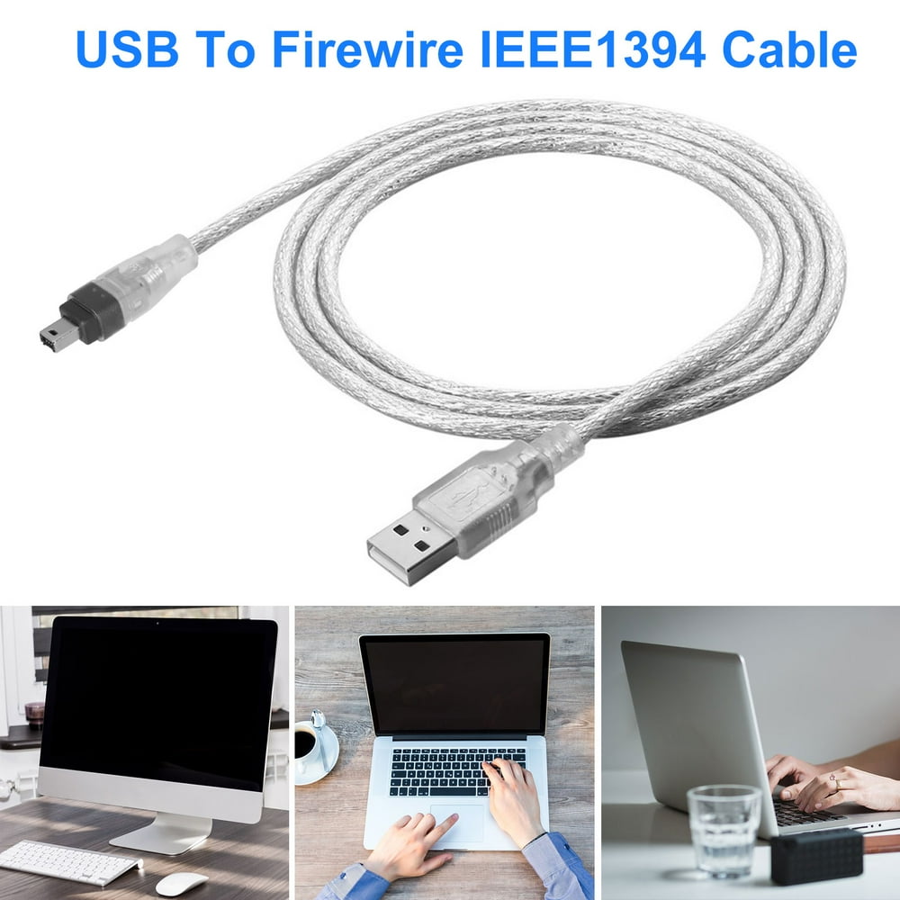 USB To IEEE 1394 4Pin Cable, EEEkit CY 5ft USB Male to Firewire IEEE
