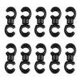 thumbnail image 1 of 10 Uds. Cable de engranaje de freno de bicicleta Clips de estilo S gancho de línea de guía de manguera (negro), 1 of 6
