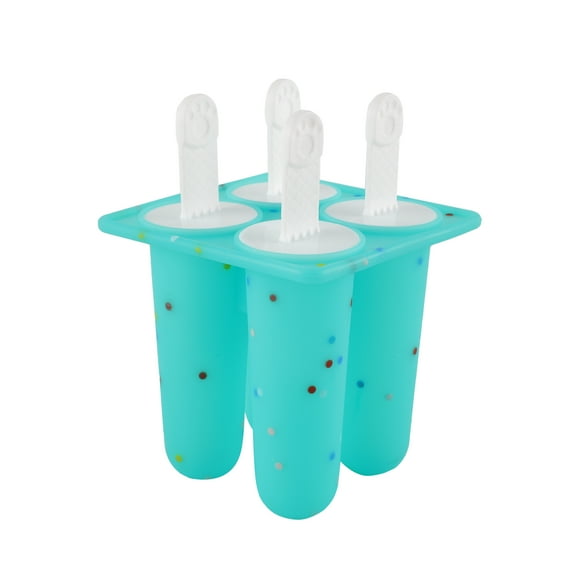 Round Silicone Ice Pop Molds-4 Teal