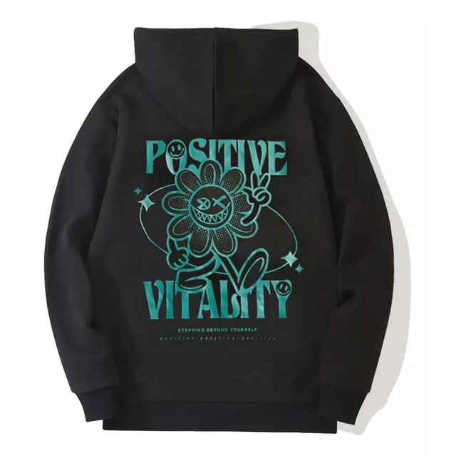 Sudadera Con Capucha, Forro Térmico Y Estampa Para Hombre 6
