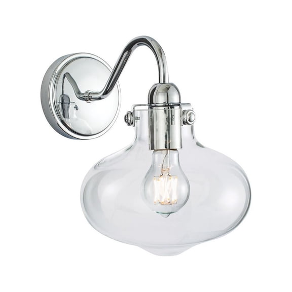 Norwell Lighting - Clara - One Light Wall Sconce-Chrome Finish