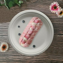 YAZHPA Home Collection 100% Compostable Heavy Duty 50 Pack Biodegradable Disposable Plates Disposable Dinner Plates Made Of Natural Sugarcane Wheat ，Microwave