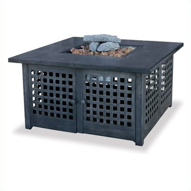 Endless Summer Square LP Gas Outdoor Fire Pit, 40,000 BTUs
