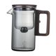 thumbnail image 5 of Tetera de vidrio, tetera, infusor extraíble, taza de separación de té y agua, té de Camping, regalos para hombres y mujeres, tetera floreciente 530ml Gris, 5 of 8