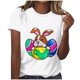 thumbnail image 1 of Tops de Cuello Redondo para las Mujeres de Moda Suelto Casual Relajantemente Impresa Camiseta de Manga Corta Top Casual Tops Sueltos para las Mujeres, 1 of 5