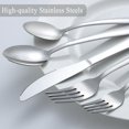 thumbnail image 3 of czcpp-Cutlery Set for 8 People, 40 Piece Food-Grade Stainless Steel Flatware Set, Silverware Set Includes Forks, Spoons and Knives, Utensils Set for Family/Party/Restaurant, Dishwasher Safe, 3 of 4