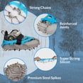 thumbnail image 3 of High Stream Gear Ice Cleats for Kids, with 14 Stainless Steel Spikes, for Hiking or Just Walking to School (Blue, Small), 3 of 5