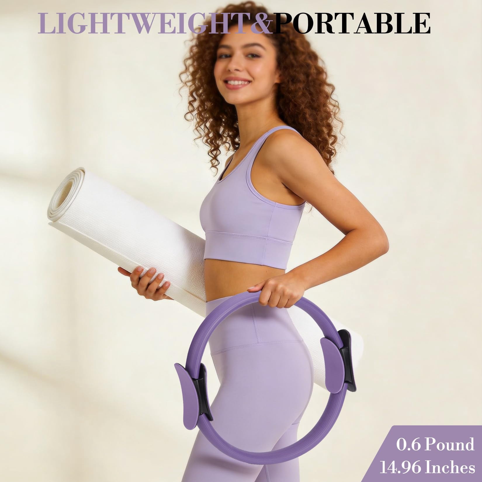 13 Piece Pilates Kit for Women, Home Pilates Equipment Set with 13" Anti-Deformation Magic Circle, Mini Ball, Resistance Bands, Premium Pilates Set for Full Body Workout