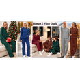 thumbnail image 4 of UVN Two Piece Sets for Women Fall Casual Lounge Outfits Long Sleeve Hoodies Tops and Cargo Pants Tracksuits with Pockets, 4 of 9