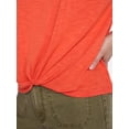 thumbnail image 5 of Time and Tru Women's Twist Front Top, Sizes XS-XXXL, 5 of 6