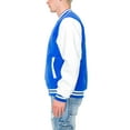 thumbnail image 3 of Victorious Men's Essential Melton Varsity Jacket Royal Blue/White JK5073 X-Large, 3 of 4