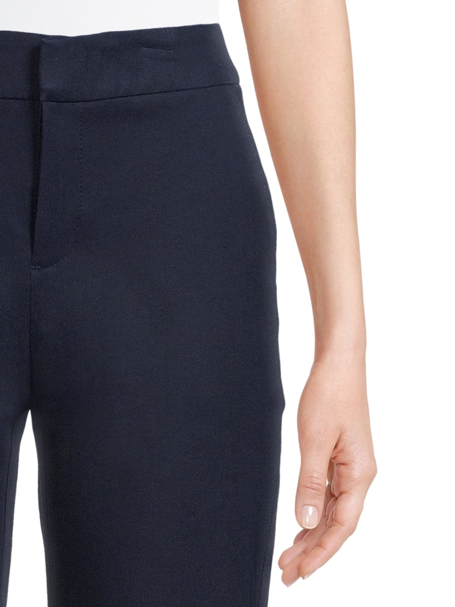 Time and Tru Women's Mid Rise Woven Capri Pants 