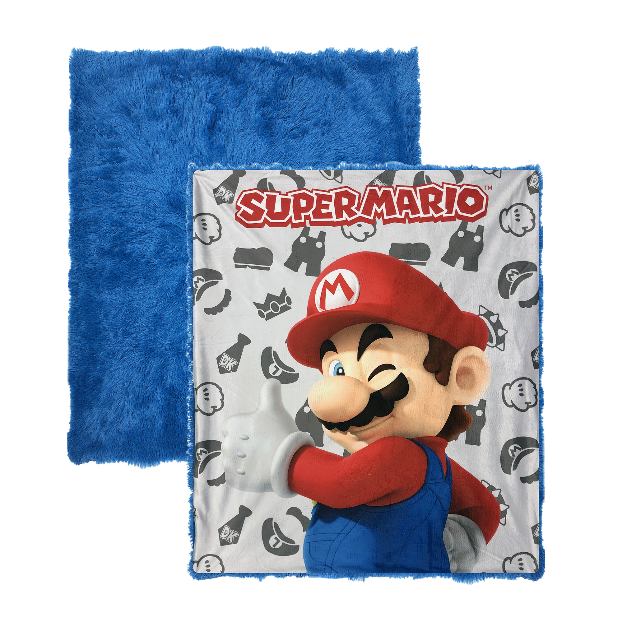 Super Mario Kids 2Pc Decor Pillow and Throw Set, Fun Faux Fur - image 4 of 7