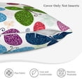 thumbnail image 5 of Bingfone Colorful Butterflies Linen Throw Pillow Covers Cushion Case Pocket Button Vintage Farmhouse Pillowcase For Sofa Couch Bed 18"X18", 5 of 9