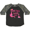 thumbnail image 3 of Inktastic My Yaya Loves Me Granddaughter Dinosaur Girls Toddler T-Shirt, 3 of 5