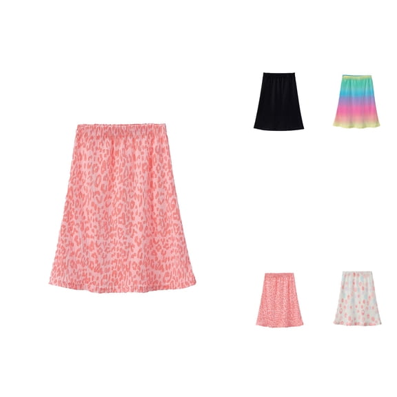 Girls' Pleated Tennis Skort with Built-in Shorts â Athletic Golf Pickleball Dance Running School Skirt for Ages 6â13T