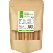 Soeos Ceylon Cinnamon TWE5Sticks, Organic Cinnamon Sticks, Real Cinnamon farmed in Sri Lanka, Non-GMO, Cinnamon for Coffee, Baking, Cooking and Beverages 1 oz (28g)