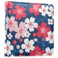 thumbnail image 2 of Leather Cover Photo Album 80 Pockets 4x6 Photos Bookshelf Picture Album Colorful Cherry Blossoms, 2 of 9