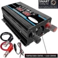 thumbnail image 3 of Inversor de corriente para coche, 4000 W, 12 V, 220 V/110 V, LED, CA, adaptador/cargador, inversor, transformador USB dual, 3 of 4