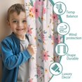 thumbnail image 3 of Blackout Kids Curtains,Pioneer Flower Floral Print Pattern Childrens Insulated Curtains Set Of 2,Bedroom Essentials,Toddler Room Decor 42"x63", 3 of 5