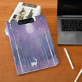 thumbnail image 5 of FORMRS A4 Clipboard Folder with Pen Holder Horizontal Foldable School Office Binder, Purple Forest, 5 of 9