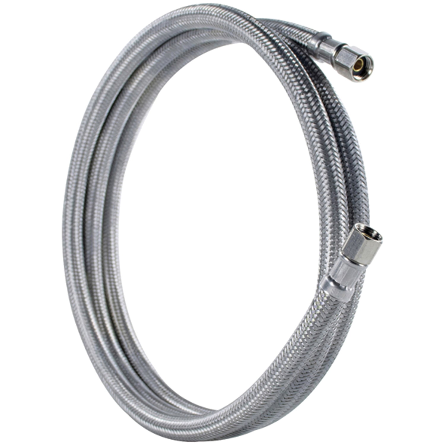 Certified Appliance Accessories Braided Stainless Steel PEX Ice Maker Connector with 1/4-In. Compression (6 Ft.) IM72PEX