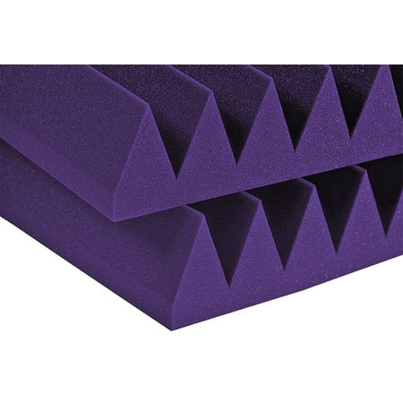 UPC: 0818105007127 | Auralex Acoustics – 2  Studiofoam Wedge 2  x 2  x 2  Acoustic Panels (12 pack) Purple