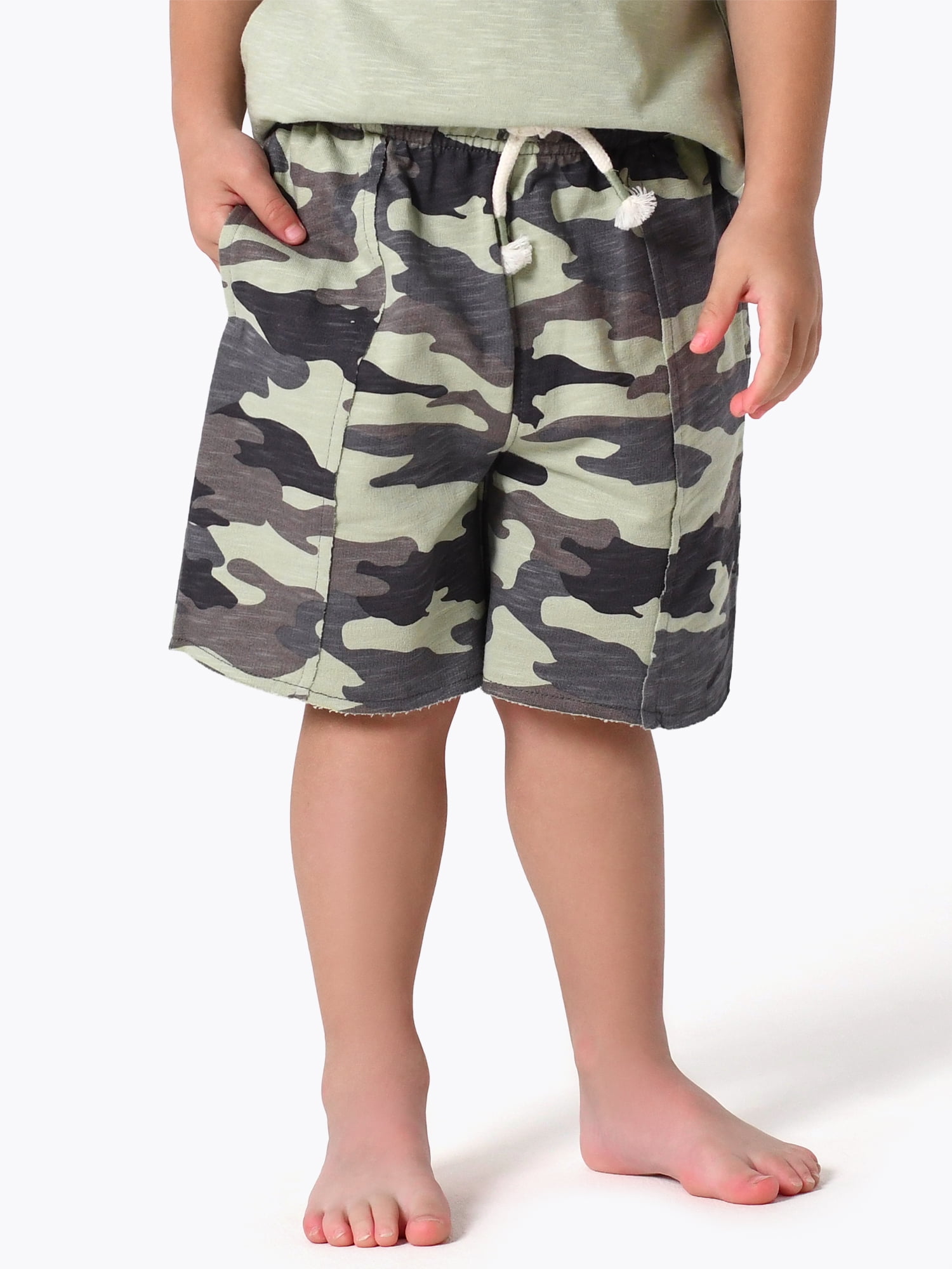 Modern Moments by Gerber Baby and Toddler Boy French Terry Leisure Shorts, 3-Pack, Sizes 12M-5T