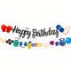 thumbnail image 1 of Banner de papel para fiesta de cumpleaños de gimnasio, banderín de papel para tirar, decoración con temática de fitness para sala de gimnasio, banderín de fiesta con temática de gimnasio para sala d, 1 of 4