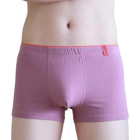 

HEVIRGO Men Panties Solid Color U Convex Close Fit Stretch Mid Waist Sexy Underwear Shorts Underpants Briefs Men Clothing