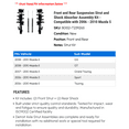 thumbnail image 2 of Front and Rear Suspension Strut and Shock Absorber Assembly Kit - Compatible with 2006 - 2010 Mazda 5 2007 2008 2009, 2 of 2