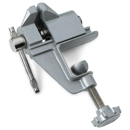 Mini Table/ Bench Vise - For Small Work, Crafts, Arts, Detailing, Woodworking, Workbench, Soldering, Garage, Hobbies, Finishing, Modeling, Tables, Flat, Angular, and Round Objects - By (Best Vise For Woodworking Bench)