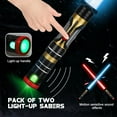 thumbnail image 4 of TOY Life Light Up Saber - 2 Pack Lightup Saber, Telescopic Extendable & Collapsable Laser Sword, 4 of 8