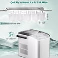 thumbnail image 2 of Bullet Ice Maker, 33 lbs/24H Counter Top Ice Maker, Portable Pellet with Self-Cleaning, 9 Cubes in 7-8 Mins, Ice Maker for Home, Office, Kitchen, RV, 2 of 9