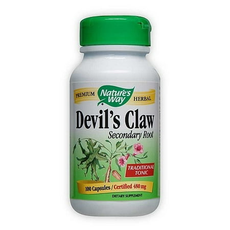 Nature's Way Claw racine secondaire du diable - 100 Capsules 480 mg CT