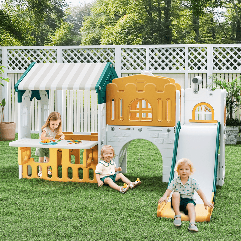 新品 完売 CLUBHAUS My Own SlideSandals セット WFUN 9 in 1 Indoor Infant Toddler Playground Slides Playset for