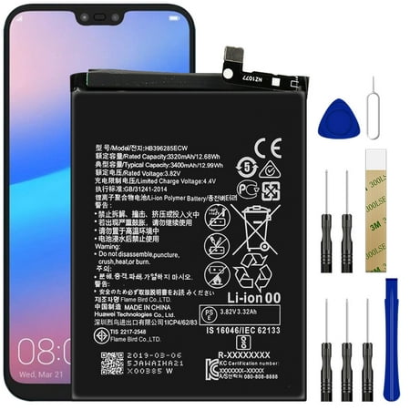 Replacement Battery HB396285ECW For Huawei P20 Lite Pro Tool