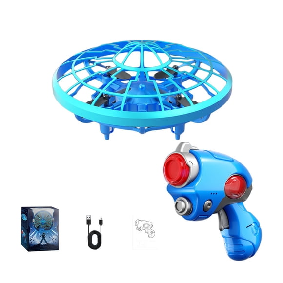 High Speed Mini UFO Flying Toy With LED Lights Cool Hovering Disks For Kids Adults Indoor Outdoor Play
